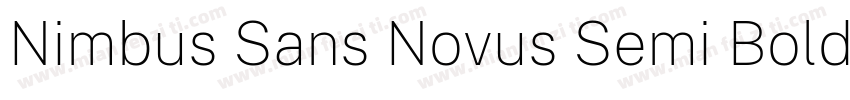 Nimbus Sans Novus Semi Bold字体转换